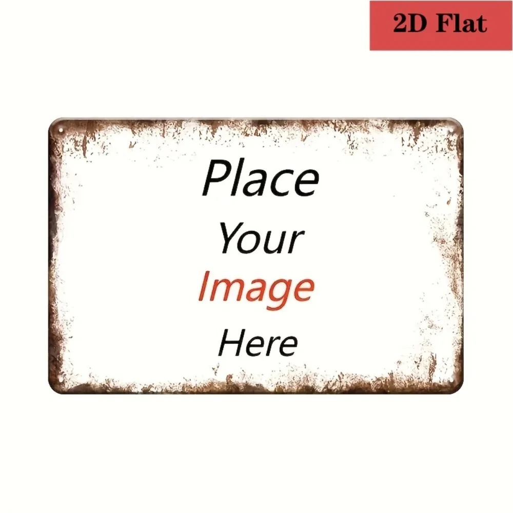Home Bar And Restaurant - 8×12インチ カスタマイズ可能な金属製プラーク パーソナライズプリント 防水防塵 ヴィンテージ ホーム