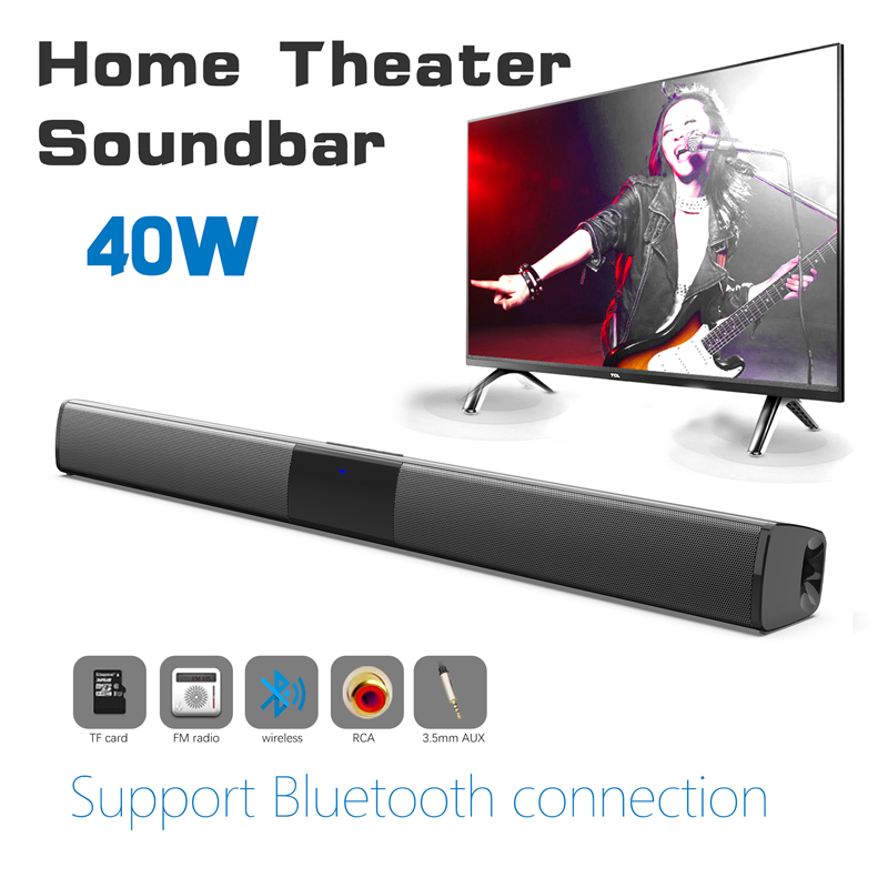 Home Bar And Theater - 40 ワットワイヤレス Bluetooth 5.0 サウンドバースピーカーハイファイ 3D