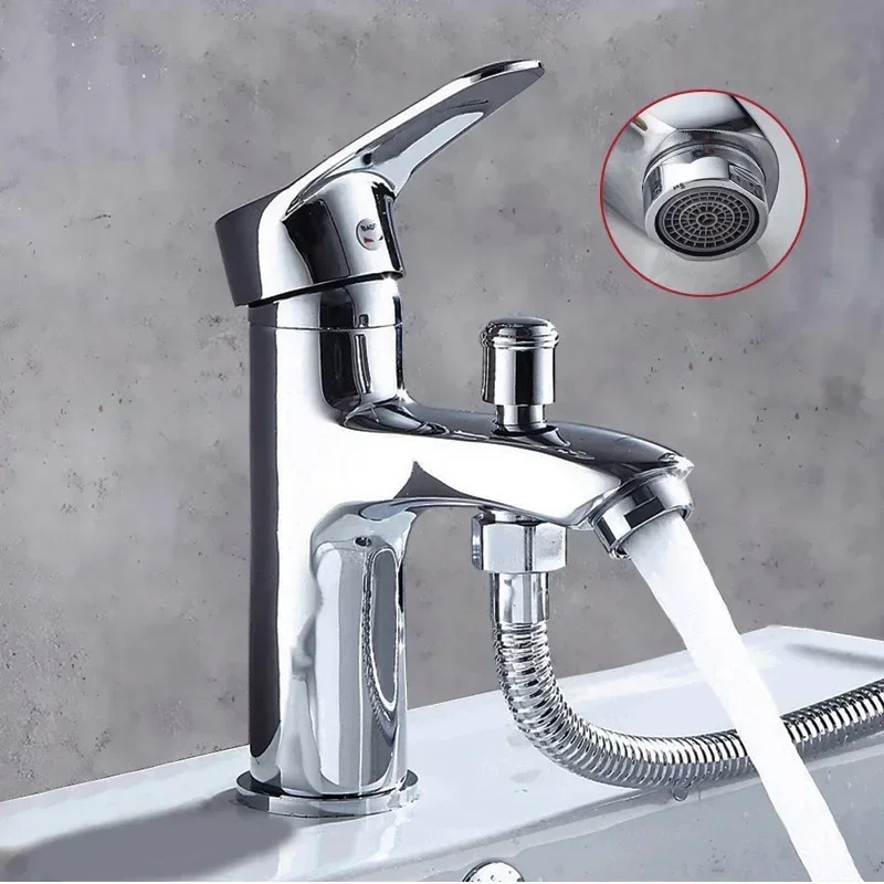 Home Bar Sink - バスルームのシャワー水栓、シャワー付属品付き単穴洗面器水栓、多機能家庭用洗面器水栓、水栓とシンク