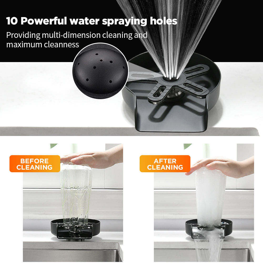 蛇口ガラスリンサー家庭用シンク自動カップたわし洗濯機バーコー - Home Bar Sink のレビューと価格