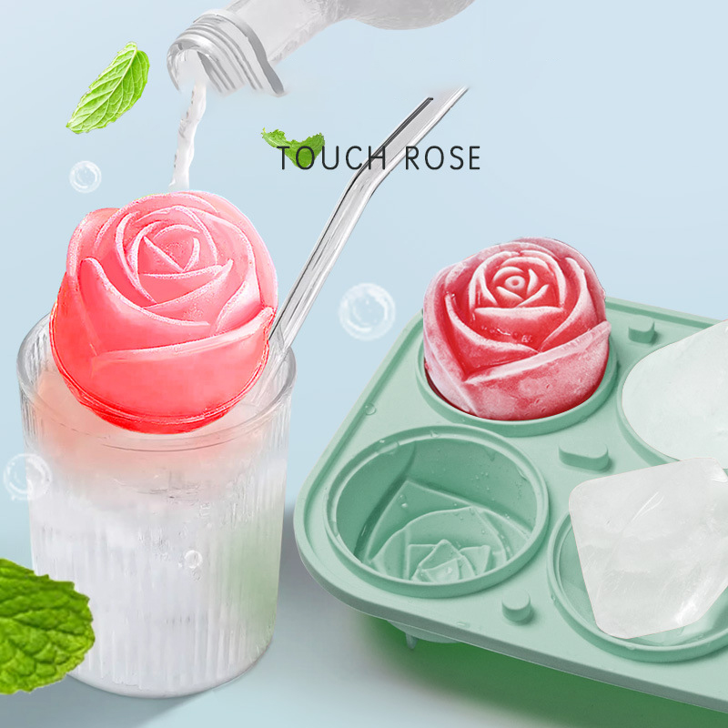 3D ローズダイヤモンドラウンドアイスキューブ金型 4/6  - Ice Mold Sphere のレビューと価格