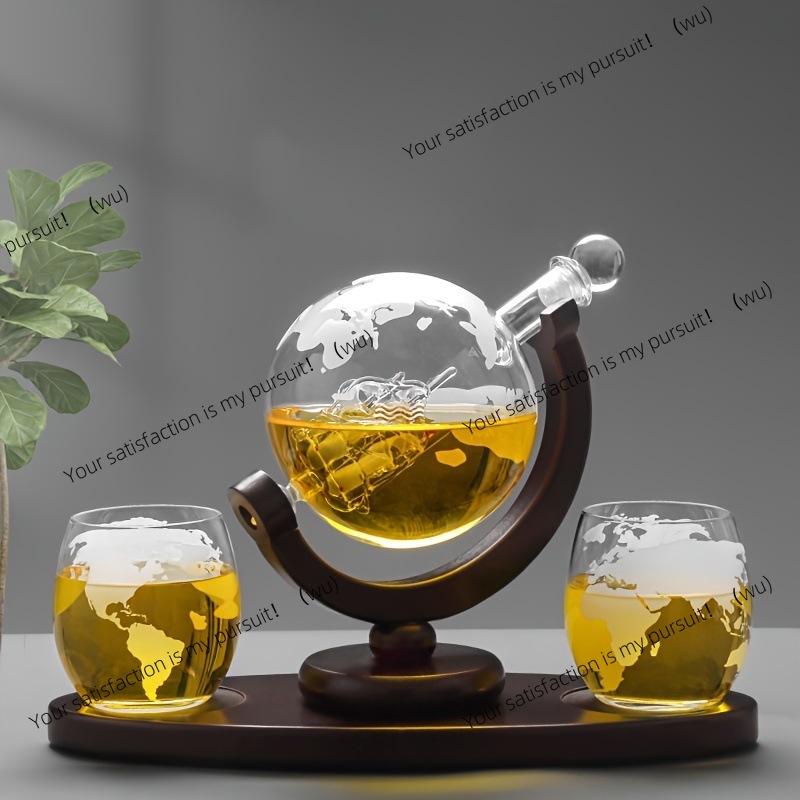 ウイスキーデキャンタ地球儀セット（グラス2個付き） - Decanter Globe Set のレビューと価格