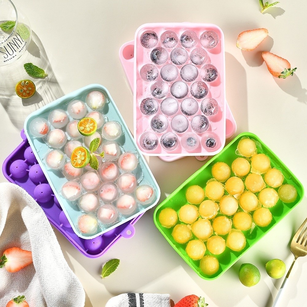 クリエイティブシリコングレープボール型 25グリッド丸型手作 - Ice Mold Sphere のレビューと価格