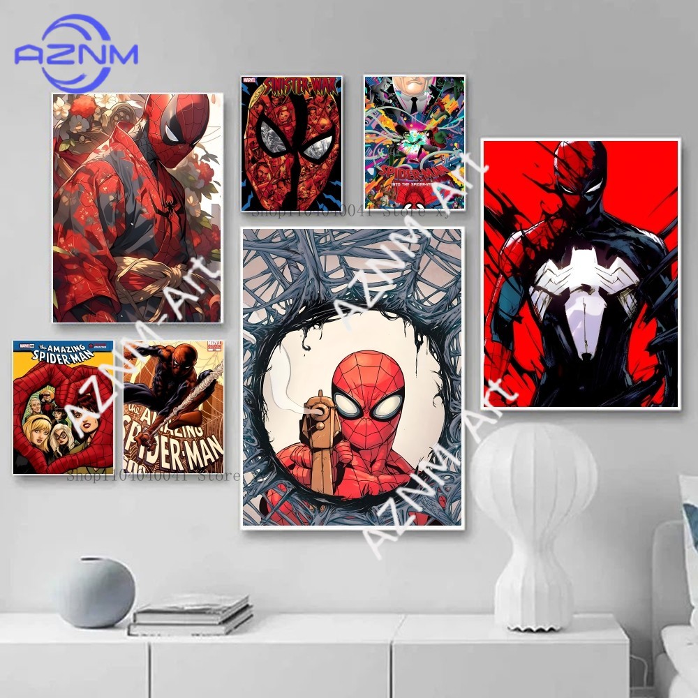 1PC スーパーヒーローマーベルスパイダーマンポスター紙プリ - Home Bar And Restaurant のレビューと価格
